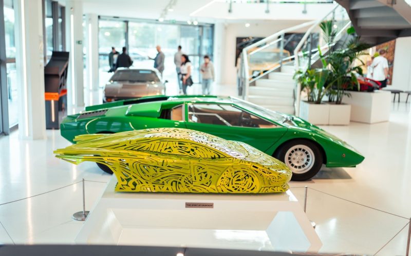 Iconic ‘Siconic ‘Spirit of Countach’ Artwork by Lamborghini Abu Dhabi & Dubai Shines in Italy